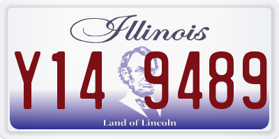 IL license plate Y149489