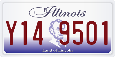 IL license plate Y149501