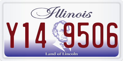 IL license plate Y149506