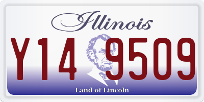 IL license plate Y149509