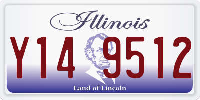 IL license plate Y149512