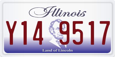 IL license plate Y149517