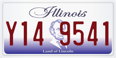 IL license plate Y149541