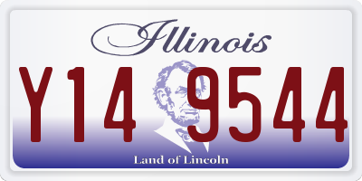 IL license plate Y149544