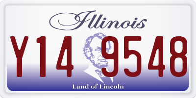 IL license plate Y149548