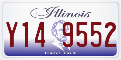 IL license plate Y149552