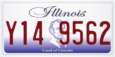 IL license plate Y149562