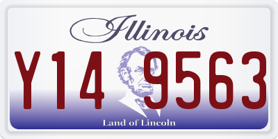 IL license plate Y149563