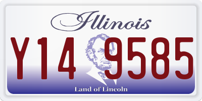IL license plate Y149585