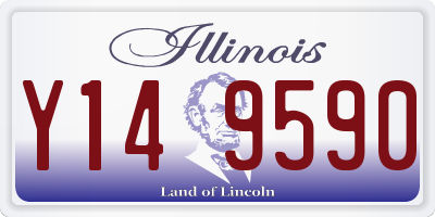 IL license plate Y149590