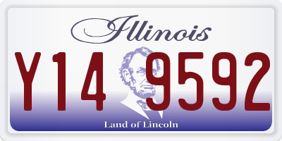 IL license plate Y149592