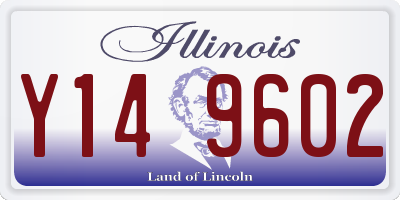 IL license plate Y149602