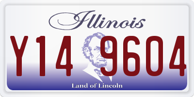 IL license plate Y149604