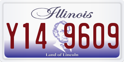 IL license plate Y149609