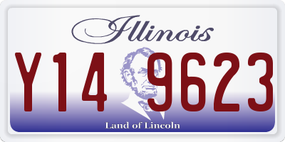 IL license plate Y149623