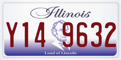 IL license plate Y149632