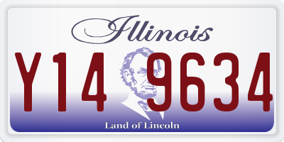 IL license plate Y149634