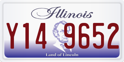 IL license plate Y149652