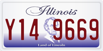IL license plate Y149669