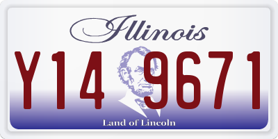 IL license plate Y149671