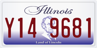 IL license plate Y149681