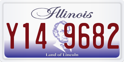 IL license plate Y149682
