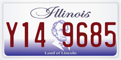 IL license plate Y149685