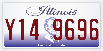 IL license plate Y149696