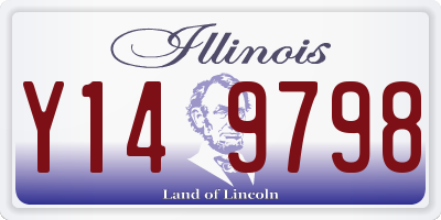 IL license plate Y149798