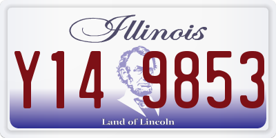 IL license plate Y149853