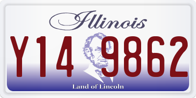 IL license plate Y149862