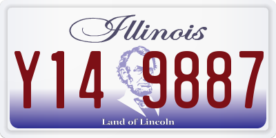 IL license plate Y149887