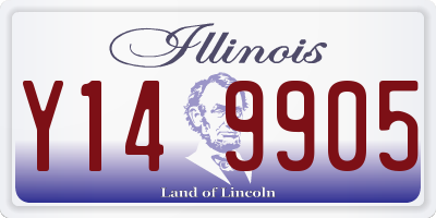IL license plate Y149905