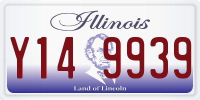 IL license plate Y149939
