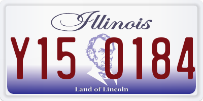 IL license plate Y150184