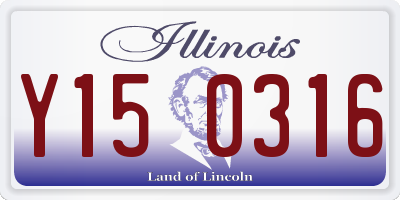 IL license plate Y150316