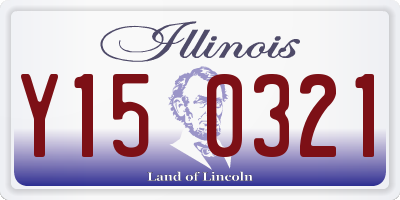 IL license plate Y150321