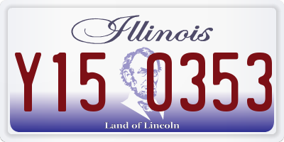 IL license plate Y150353