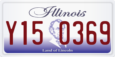 IL license plate Y150369