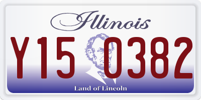IL license plate Y150382