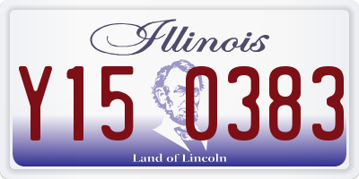 IL license plate Y150383