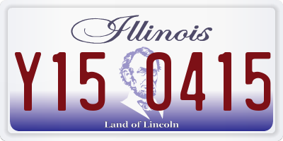IL license plate Y150415