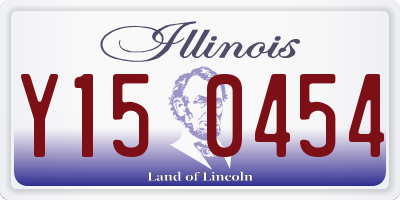 IL license plate Y150454