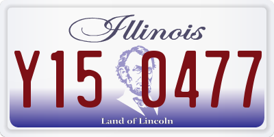 IL license plate Y150477