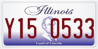 IL license plate Y150533