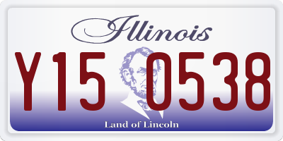 IL license plate Y150538