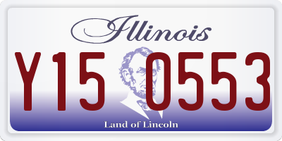 IL license plate Y150553
