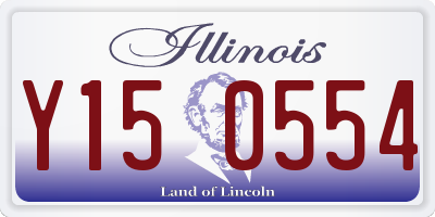 IL license plate Y150554
