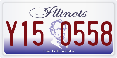IL license plate Y150558