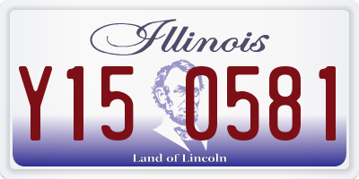 IL license plate Y150581